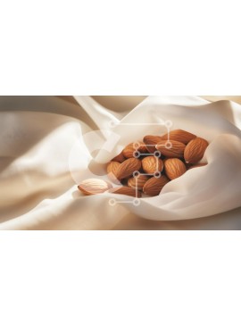 Σετ των 2 Intra Συλλεκτικό Ξύλινο Παζλ Plywood  4mm - Αμύγδαλα σε μαλακό ύφασμα Σε Ξύλινο Κουτί - Διαστάσεις: 10x10 cm – 25 κομμάτια