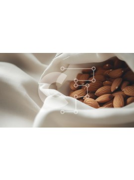 Σετ των 2 Intra Συλλεκτικό Ξύλινο Παζλ Plywood  4mm - Αμύγδαλα σε υφασμάτινη θήκη Σε Ξύλινο Κουτί - Διαστάσεις: 10x10 cm – 25 κομμάτια