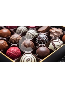 Σετ των 2 Intra Συλλεκτικό Ξύλινο Παζλ Plywood  4mm - Ποικιλία σοκολάτας σε κουτί Σε Ξύλινο Κουτί - Διαστάσεις: 10x10 cm – 25 κομμάτια