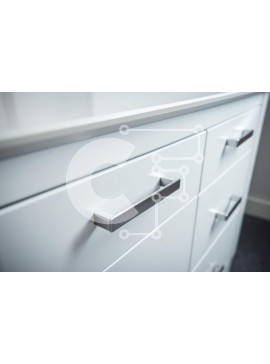 Intra Συλλεκτικό Ξύλινο Παζλ Plywood  4mm - Κοντινό πλάνο ενός σύγχρονου λευκού ντουλαπιού Σε Ξύλινο Κουτί - Διαστάσεις Puzzle: 10x10 cm – 25 κομμάτια