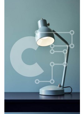 Intra Συλλεκτικό Ξύλινο Παζλ Plywood  4mm - Κομψό φωτιστικό γραφείου σε σκοτεινή επιφάνεια Σε Ξύλινο Κουτί - Διαστάσεις Puzzle: 10x10 cm – 25 κομμάτια