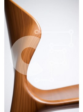 Intra Συλλεκτικό Ξύλινο Παζλ Plywood  4mm - Μοντέρνο σχέδιο Ξύλινης Καρέκλας Σε Ξύλινο Κουτί - Διαστάσεις Puzzle: 10x10 cm – 25 κομμάτια