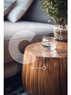 Intra Συλλεκτικό Ξύλινο Παζλ Plywood  4mm - Κομψό ξύλινο βοηθητικό τραπέζι με μπολ νερού Σε Ξύλινο Κουτί - Διαστάσεις Puzzle: 10x10 cm – 25 κομμάτια