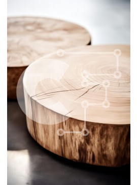 Intra Συλλεκτικό Ξύλινο Παζλ Plywood  4mm - Φυσικά ξύλινα κυκλικά τραπέζια Σε Ξύλινο Κουτί - Διαστάσεις Puzzle: 10x10 cm – 25 κομμάτια