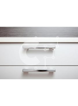 Intra Συλλεκτικό Ξύλινο Παζλ Plywood  4mm - Μοντέρνες λαβές συρταριών σε λευκά συρτάρια Σε Ξύλινο Κουτί - Διαστάσεις Puzzle: 10x10 cm – 25 κομμάτια