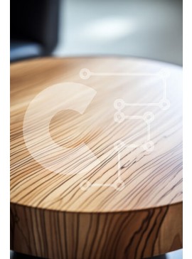 Intra Συλλεκτικό Ξύλινο Παζλ Plywood  4mm - Κομψό ξύλινο τραπέζι με περίπλοκα σχέδια σε κόκκους Σε Ξύλινο Κουτί - Διαστάσεις Puzzle: 10x10 cm – 25 κομμάτια