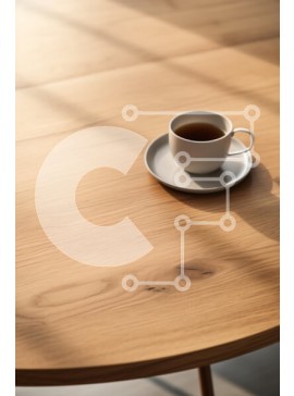 Σετ των 2 Intra Συλλεκτικό Ξύλινο Παζλ Plywood  4mm - Καφές σε ξύλινο τραπέζι Σε Ξύλινο Κουτί - Διαστάσεις: 10x10 cm – 25 κομμάτια