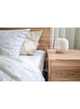 Intra Συλλεκτικό Ξύλινο Παζλ Plywood  4mm - Άνετο υπνοδωμάτιο με μοντέρνα διακόσμηση Σε Ξύλινο Κουτί - Διαστάσεις Puzzle: 10x10 cm – 25 κομμάτια