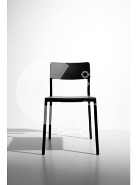 Intra Συλλεκτικό Ξύλινο Παζλ Plywood  4mm - Μινιμαλιστική μαύρη καρέκλα σε λευκό φόντο Σε Ξύλινο Κουτί - Διαστάσεις Puzzle: 10x10 cm – 25 κομμάτια