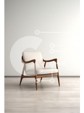 Intra Συλλεκτικό Ξύλινο Παζλ Plywood  4mm - Μοντέρνα μινιμαλιστική πολυθρόνα Σε Ξύλινο Κουτί - Διαστάσεις Puzzle: 10x10 cm – 25 κομμάτια