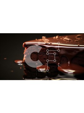 Σετ των 2 Intra Συλλεκτικό Ξύλινο Παζλ Plywood  4mm - Decadent κέικ σοκολάτας Σε Ξύλινο Κουτί - Διαστάσεις: 10x10 cm – 25 κομμάτια