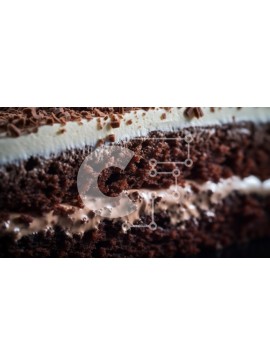 Σετ των 2 Intra Συλλεκτικό Ξύλινο Παζλ Plywood  4mm - Παρακμιακό κέικ σοκολάτας με στρώσεις και πάγωμα Σε Ξύλινο Κουτί - Διαστάσεις: 10x10 cm – 25 κομμάτια