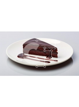 Σετ των 2 Intra Συλλεκτικό Ξύλινο Παζλ Plywood  4mm - Φέτα κέικ σοκολάτας με γκανάζ Σε Ξύλινο Κουτί - Διαστάσεις: 10x10 cm – 25 κομμάτια