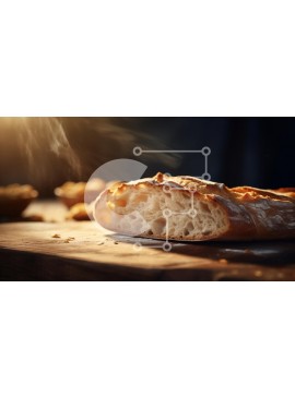 Σετ των 2 Intra Συλλεκτικό Ξύλινο Παζλ Plywood  4mm - Φρεσκοψημένη Μπαγκέτα Σε Ξύλινο Κουτί - Διαστάσεις: 10x10 cm – 25 κομμάτια