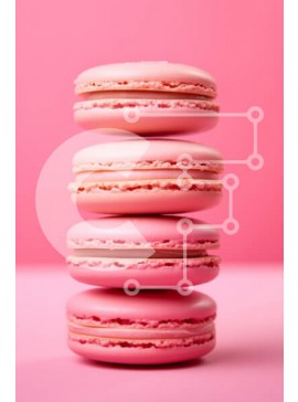 Σετ των 2 Intra Συλλεκτικό Ξύλινο Παζλ Plywood  4mm - Στοίβα από ροζ μακαρόν Σε Ξύλινο Κουτί - Διαστάσεις: 10x10 cm – 25 κομμάτια