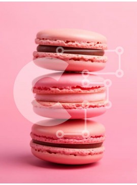 Σετ των 2 Intra Συλλεκτικό Ξύλινο Παζλ Plywood  4mm - Στοίβα από ροζ μακαρόν Σε Ξύλινο Κουτί - Διαστάσεις: 10x10 cm – 25 κομμάτια