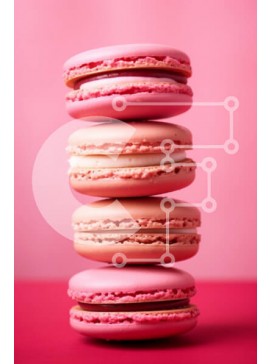 Σετ των 2 Intra Συλλεκτικό Ξύλινο Παζλ Plywood  4mm - Στοίβα από ροζ μακαρόν Σε Ξύλινο Κουτί - Διαστάσεις: 10x10 cm – 25 κομμάτια