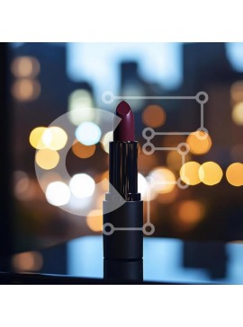 Σετ των 2 Intra Συλλεκτικό Ξύλινο Παζλ Plywood  4mm - Κομψό κραγιόν με φόντο Urban Bokeh Σε Ξύλινο Κουτί - Διαστάσεις: 10x10 cm – 25 κομμάτια