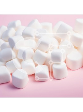 Σετ των 2 Intra Συλλεκτικό Ξύλινο Παζλ Plywood  4mm - Αφράτα Marshmallows σε ροζ φόντο Σε Ξύλινο Κουτί - Διαστάσεις: 10x10 cm – 25 κομμάτια