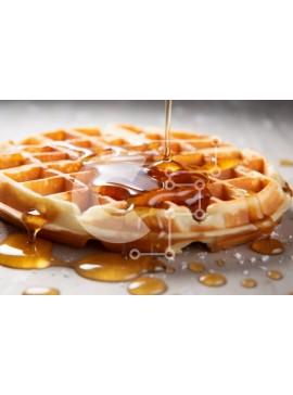 Σετ των 2 Intra Συλλεκτικό Ξύλινο Παζλ Plywood  4mm - Βάφλα με σιρόπι Σε Ξύλινο Κουτί - Διαστάσεις: 10x10 cm – 25 κομμάτια