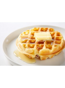 Σετ των 2 Intra Συλλεκτικό Ξύλινο Παζλ Plywood  4mm - Βάφλα με βούτυρο και σιρόπι Σε Ξύλινο Κουτί - Διαστάσεις: 10x10 cm – 25 κομμάτια