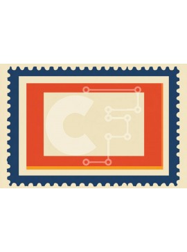 Intra Συλλεκτικό Ξύλινο Παζλ Plywood  4mm - Τυποποιημένο σχέδιο γραμματοσήμων Σε Ξύλινο Κουτί - Διαστάσεις Puzzle: 10x10 cm – 25 κομμάτια