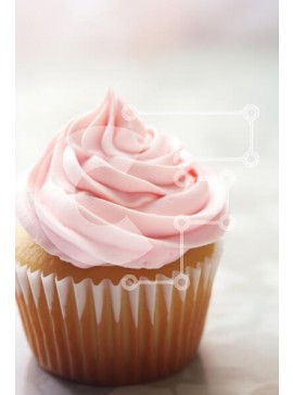Σετ των 2 Intra Συλλεκτικό Ξύλινο Παζλ Plywood  4mm - Νόστιμο Cupcake Pink Frosted Σε Ξύλινο Κουτί - Διαστάσεις: 10x10 cm – 25 κομμάτια