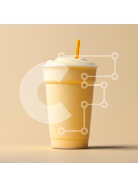 Σετ των 2 Intra Συλλεκτικό Ξύλινο Παζλ Plywood  4mm - Κρεμώδες κίτρινο ρόφημα στο φλιτζάνι Σε Ξύλινο Κουτί - Διαστάσεις: 10x10 cm – 25 κομμάτια