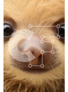 Σετ των 2 Intra Συλλεκτικό Ξύλινο Παζλ Plywood  4mm - Κοντινό πλάνο ενός νωθρού Σε Ξύλινο Κουτί - Διαστάσεις: 10x10 cm – 25 κομμάτια