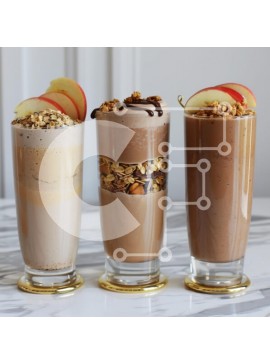 Σετ των 2 Intra Συλλεκτικό Ξύλινο Παζλ Plywood  4mm - Smoothies με όμορφα στρώματα Σε Ξύλινο Κουτί - Διαστάσεις: 10x10 cm – 25 κομμάτια