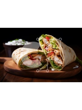 Σετ των 2 Intra Συλλεκτικό Ξύλινο Παζλ Plywood  4mm - Νόστιμα τυλιχτά κοτόπουλου με λαχανικά Σε Ξύλινο Κουτί - Διαστάσεις: 10x10 cm – 25 κομμάτια