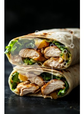 Σετ των 2 Intra Συλλεκτικό Ξύλινο Παζλ Plywood  4mm - Νόστιμα περιτυλίγματα κοτόπουλου Σε Ξύλινο Κουτί - Διαστάσεις: 10x10 cm – 25 κομμάτια