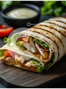 Σετ των 2 Intra Συλλεκτικό Ξύλινο Παζλ Plywood  4mm - Τυλίξτε κοτόπουλο σχάρας με φρέσκα υλικά Σε Ξύλινο Κουτί - Διαστάσεις: 10x10 cm – 25 κομμάτια