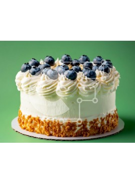 Σετ των 2 Intra Συλλεκτικό Ξύλινο Παζλ Plywood  4mm - Κέικ βατόμουρου με κρέμα Σε Ξύλινο Κουτί - Διαστάσεις: 10x10 cm – 25 κομμάτια