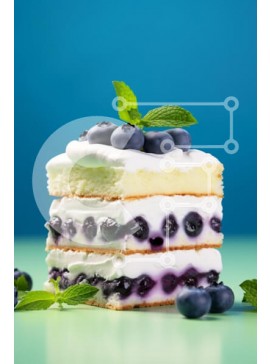 Σετ των 2 Intra Συλλεκτικό Ξύλινο Παζλ Plywood  4mm - Κέικ βατόμουρου με στρώσεις Σε Ξύλινο Κουτί - Διαστάσεις: 10x10 cm – 25 κομμάτια