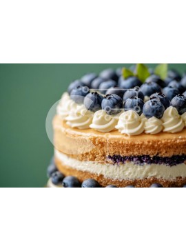 Σετ των 2 Intra Συλλεκτικό Ξύλινο Παζλ Plywood  4mm - Νόστιμο κέικ βατόμουρου με κρέμα γάλακτος Σε Ξύλινο Κουτί - Διαστάσεις: 10x10 cm – 25 κομμάτια