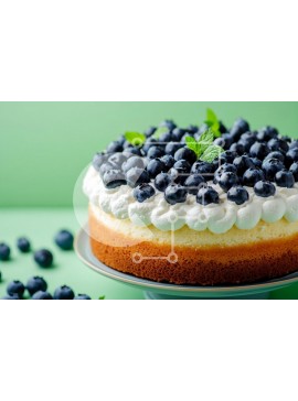 Σετ των 2 Intra Συλλεκτικό Ξύλινο Παζλ Plywood  4mm - Κέικ βατόμουρου με φρέσκα μούρα Σε Ξύλινο Κουτί - Διαστάσεις: 10x10 cm – 25 κομμάτια