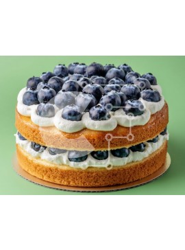 Σετ των 2 Intra Συλλεκτικό Ξύλινο Παζλ Plywood  4mm - Νόστιμο κέικ μύρτιλλων Σε Ξύλινο Κουτί - Διαστάσεις: 10x10 cm – 25 κομμάτια