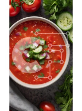 Intra Συλλεκτικό Ξύλινο Παζλ Plywood  4mm - Μπολ με σούπα ντομάτας με φρέσκα λαχανικά Σε Ξύλινο Κουτί - Διαστάσεις: 10x10 cm – 25 κομμάτια