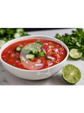 Σετ των 2 Intra Συλλεκτικό Ξύλινο Παζλ Plywood  4mm - Φρέσκια σάλτσα σε μπολ με λάιμ και κόλιανδρο Σε Ξύλινο Κουτί - Διαστάσεις: 10x10 cm – 25 κομμάτια