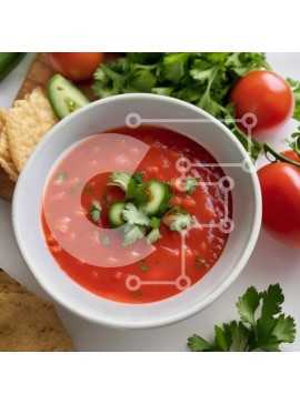 Σετ των 2 Intra Συλλεκτικό Ξύλινο Παζλ Plywood  4mm - Τοματόσουπα με φρέσκα υλικά Σε Ξύλινο Κουτί - Διαστάσεις: 10x10 cm – 25 κομμάτια