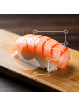 Σετ των 2 Intra Συλλεκτικό Ξύλινο Παζλ Plywood  4mm - Νόστιμο Sushi Nigiri σε ξύλινη σανίδα Σε Ξύλινο Κουτί - Διαστάσεις: 10x10 cm – 25 κομμάτια