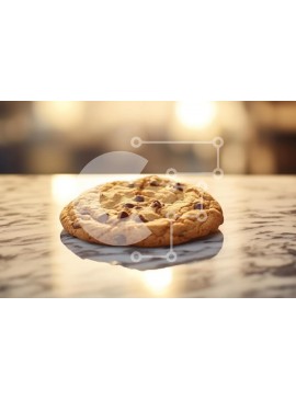 Σετ των 2 Intra Συλλεκτικό Ξύλινο Παζλ Plywood  4mm - Μπισκότο σοκολάτας σε μαρμάρινη επιφάνεια Σε Ξύλινο Κουτί - Διαστάσεις: 10x10 cm – 25 κομμάτια