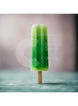 Σετ των 2 Intra Συλλεκτικό Ξύλινο Παζλ Plywood  4mm - Πράσινο Popsicle σε μια επιφάνεια Σε Ξύλινο Κουτί - Διαστάσεις: 10x10 cm – 25 κομμάτια