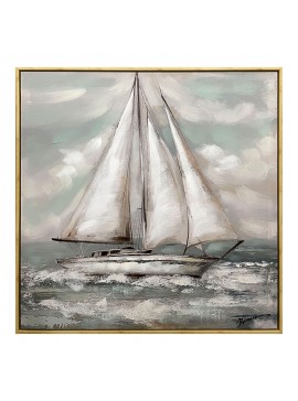 Πίνακας σε καμβά Siedo I Inart με πλαίσιο 70x3.5x70εκ