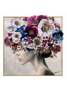 Πίνακας σε καμβά Mavare Ι 3D Inart με πλαίσιο 100x3.5x100εκ