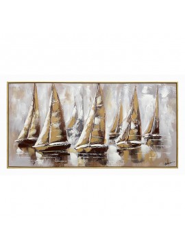 Πίνακας σε καμβά Yelkan Inart με πλαίσιο 120x3.5x60εκ