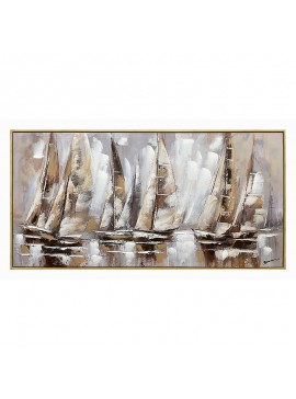 Πίνακας σε καμβά Yelkan Ι Inart με πλαίσιο 120x3.5x60εκ