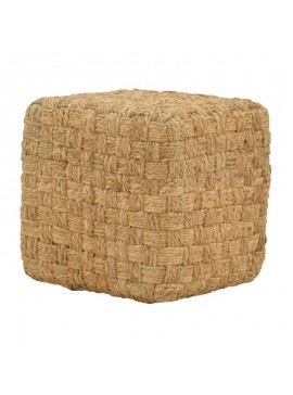 Σκαμπό Aropion Inart μπεζ 100% γιούτα 40x40x40εκ 302-000029