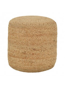 Σκαμπό Ovious Inart μπεζ 100% γιούτα 40x40x40εκ 302-000030